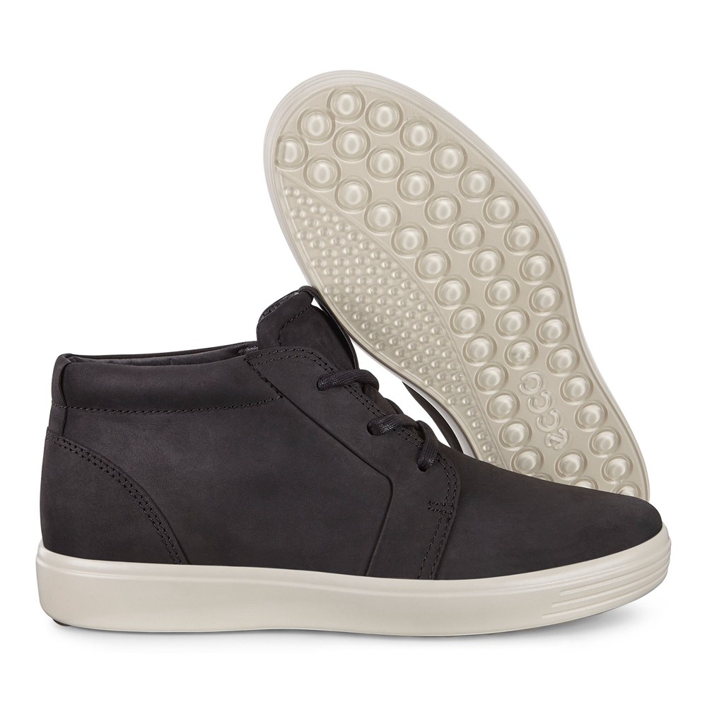 Tenis Hombre - ECCO Soft 7 Ankle - Negros - JMU456728